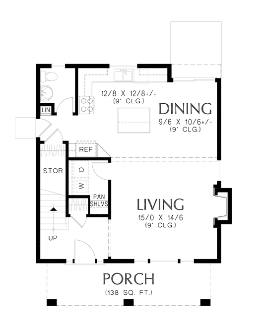 Main Floor Plan image for Mascord Kingsport--Main Floor Plan