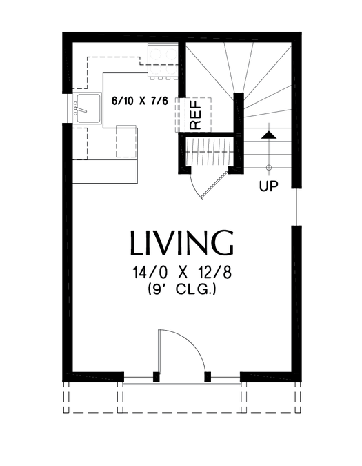 Main Floor Plan image for Mascord Waynesville-Beautiful Guest House for Renters, Family, or Parties-Main Floor Plan