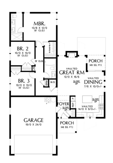 Main Floor Plan image for Mascord Silvertree--Main Floor Plan
