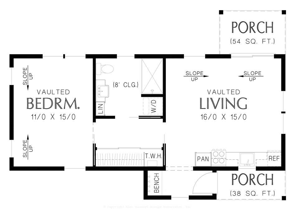 Main Floor Plan image for Mascord Mosely-ADA Friendly Dwelling Unit-Main Floor Plan