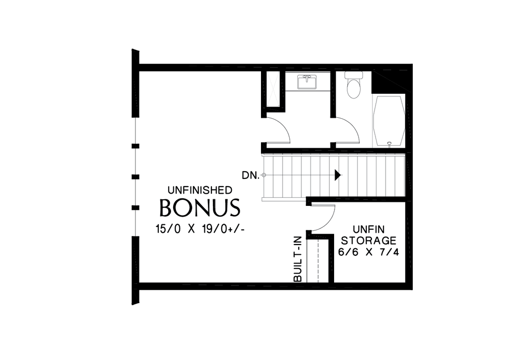 Upper Floor Plan image for Mascord Oakhaven-Popular Modern Farmhouse look matched with Popular Design Layout-Upper Floor Plan