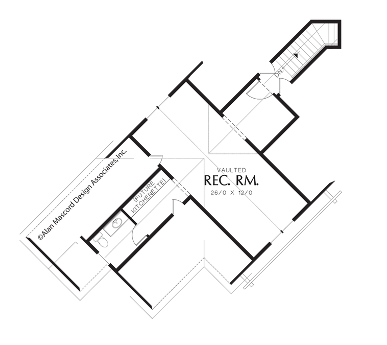 Upper Floor Plan image for Mascord Amberg-The Best of One Story Living-Upper Floor Plan