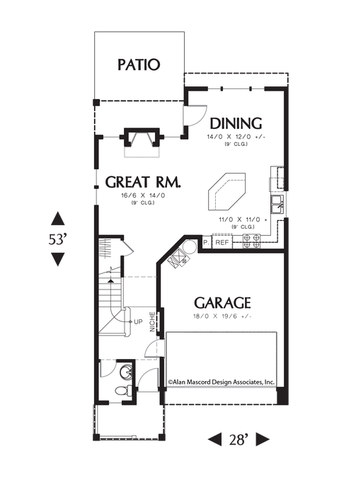 Main Floor Plan image for Mascord Waldsport-Raise Your Family in a Beautiful Traditional Home  -Main Floor Plan