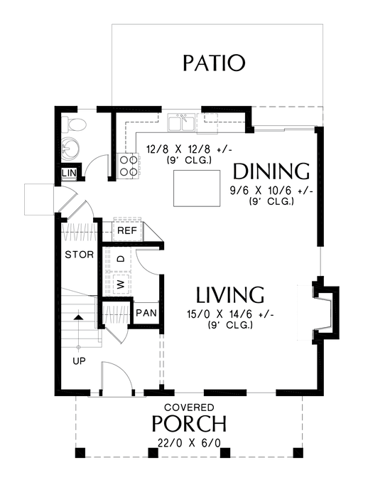 Main Floor Plan image for Mascord Mahoney-Great affordable home with options to upgrade!-Main Floor Plan