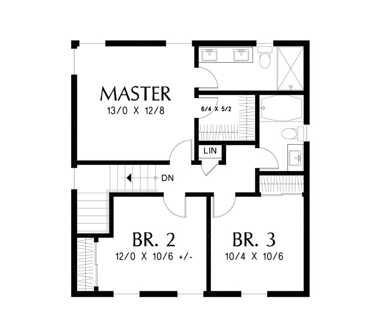 Upper Floor Plan image for Mascord Mahoney-Great affordable home with options to upgrade!-Upper Floor Plan