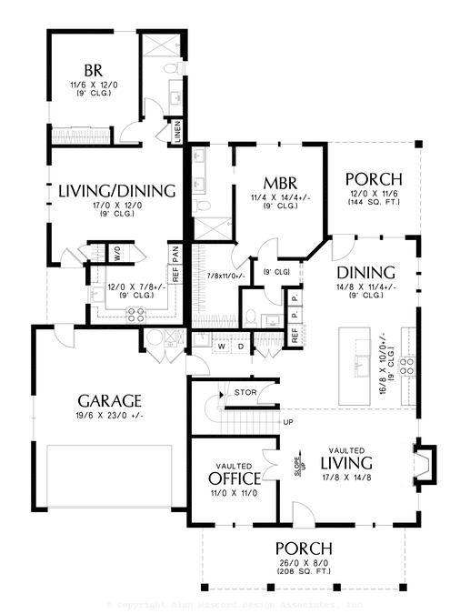 Main Floor Plan image for Mascord Calico Fields-Timeless elegance where classic design meets modern comfort-Main Floor Plan