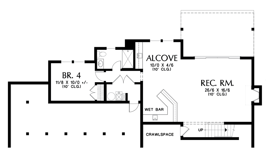 Lower Floor Plan image for Mascord Boyega-Some Work and Lots of Play in an Adventurous Home-Lower Floor Plan