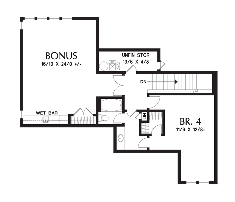 Upper Floor Plan image for Mascord Millersburg-Luxurious Mountain Ranch Home-Upper Floor Plan