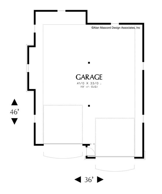 Main Floor Plan image for Mascord Pocono-Olde Worlde Charm, Modern Age Convenience-Main Floor Plan