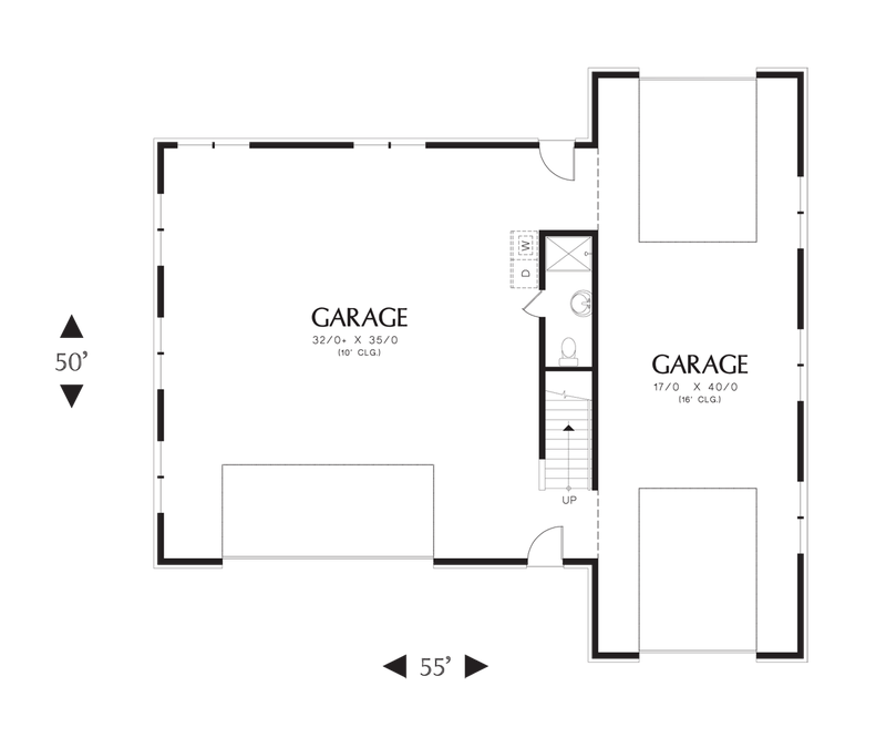 Main Floor Plan image for Mascord Danica-Great for Your RV, Boat, Cars and Lots of Storage Space-Main Floor Plan