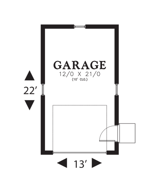 Main Floor Plan image for Mascord Sonona-Garage Perfect for Coastal Homes-Main Floor Plan