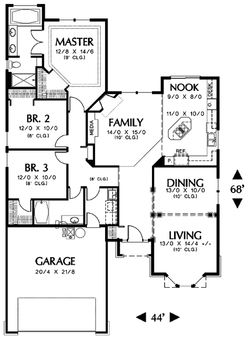Main Floor Plan image for Mascord --Main Floor Plan