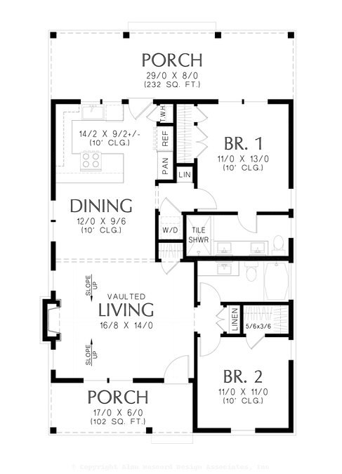 Detail Photo image for Mascord Colfield-Charming small cottage plan for modern living-Detail Photo