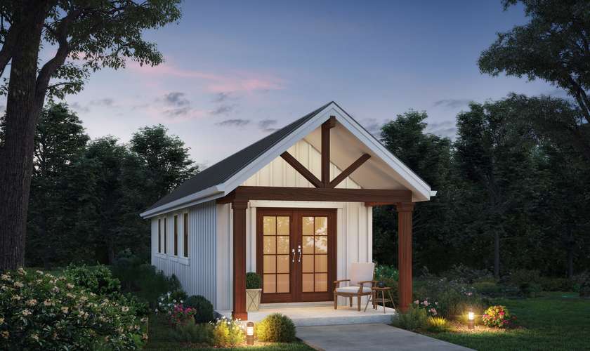 Mascord House Plan 11101: The Meadow Retreat