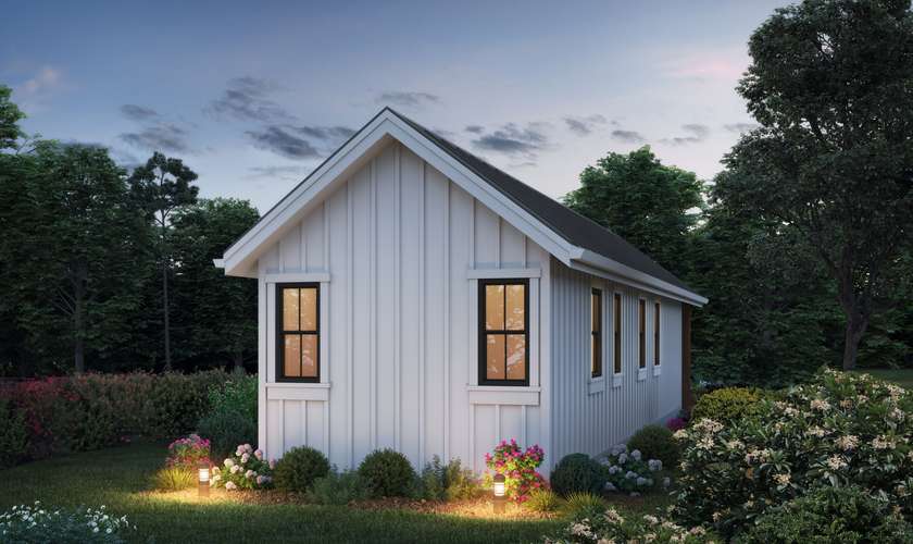 Mascord House Plan 11101: The Meadow Retreat