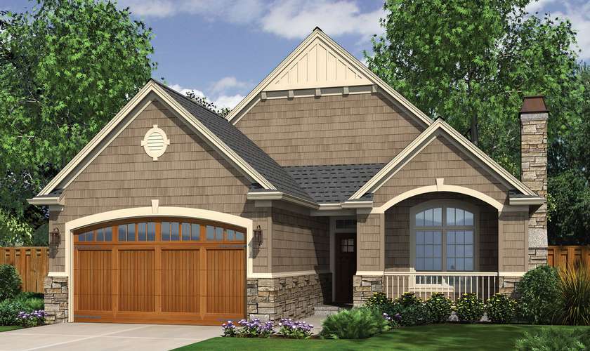 Mascord House Plan 1111AC: The Cypress