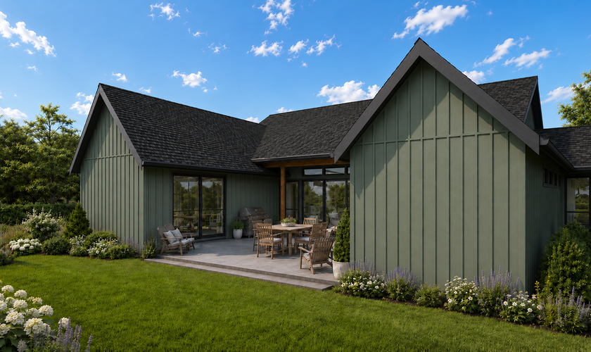 Mascord House Plan 11120: The Juniper Courtyard