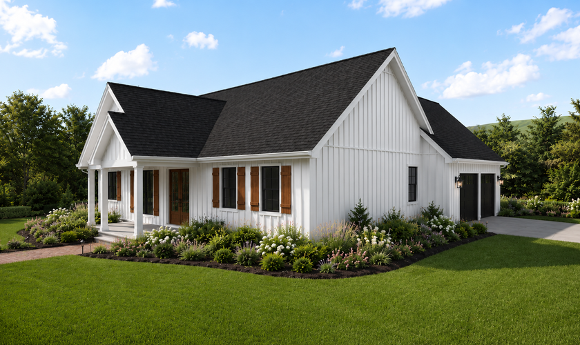 Mascord House Plan 11122: The Willowbrook Farmhouse