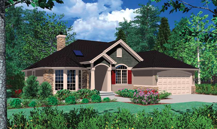 Mascord House Plan 1128F: The Carter