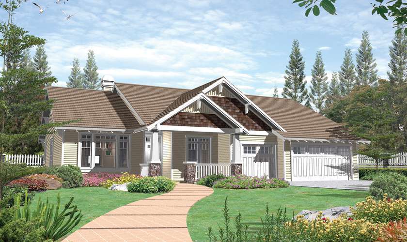 Mascord House Plan B1133C: The Blake