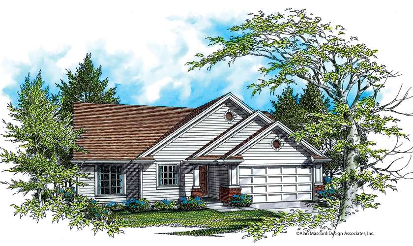 Mascord House Plan 1134: The Larkspur