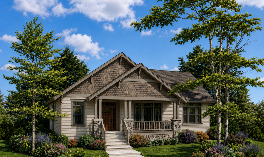 Mascord House Plan 1142A: The Glenhaven