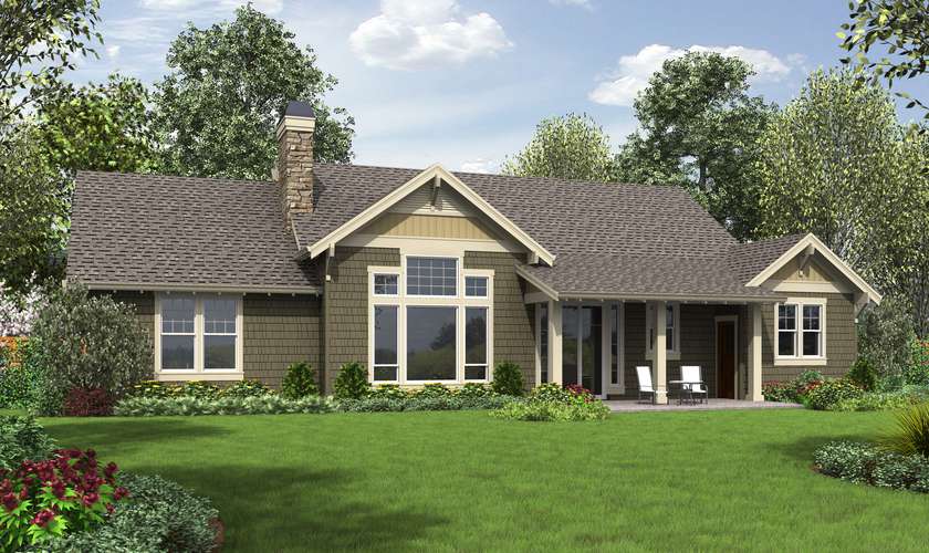 Mascord House Plan 1144EB: The Umatilla