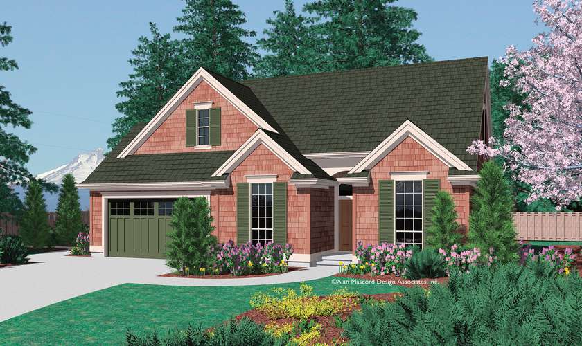 Mascord House Plan B1148: The Glenview