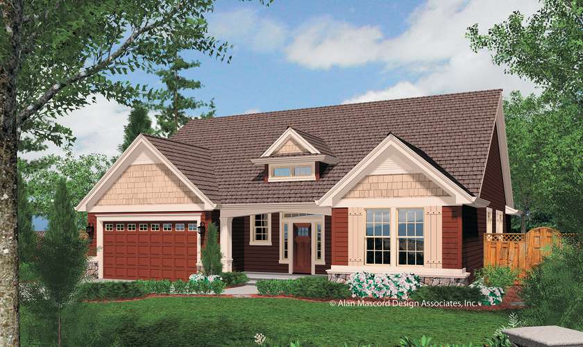 Mascord House Plan 1152: The Buckner