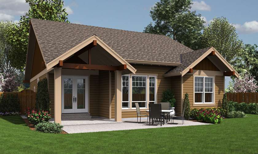 Mascord House Plan 1168ES: The Espresso