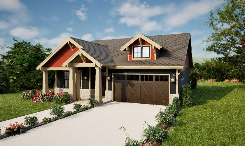 Mascord House Plan 1186D: The Fairfax