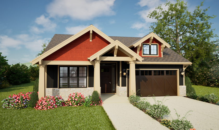 Mascord House Plan 1186D: The Fairfax