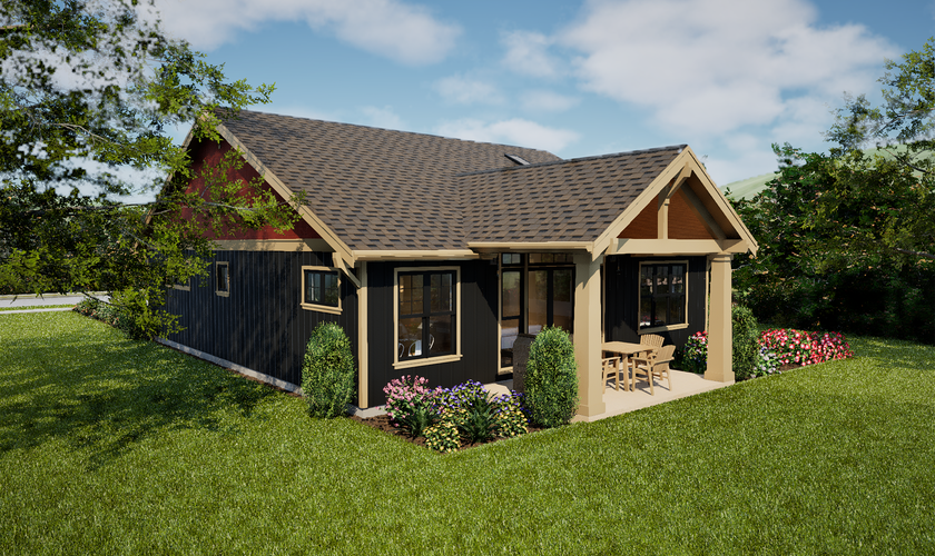 Mascord House Plan 1186D: The Fairfax