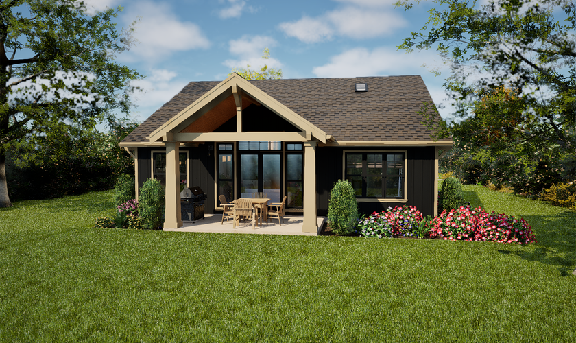 Mascord House Plan 1186D: The Fairfax