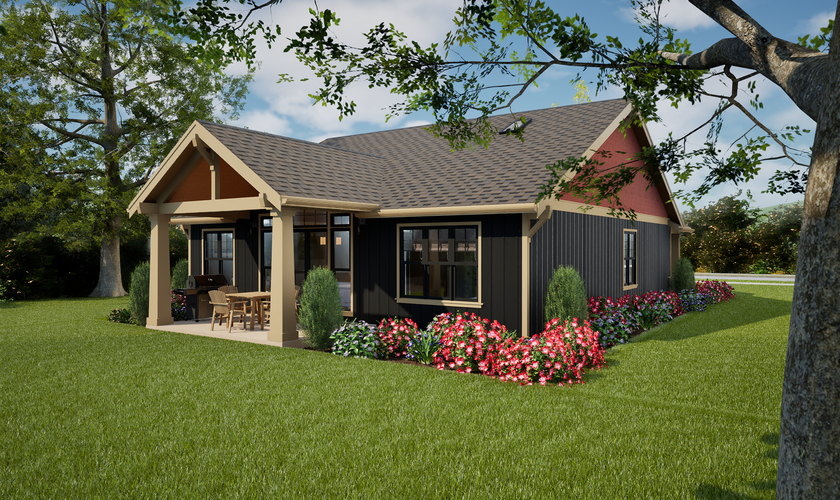 Mascord House Plan 1186D: The Fairfax