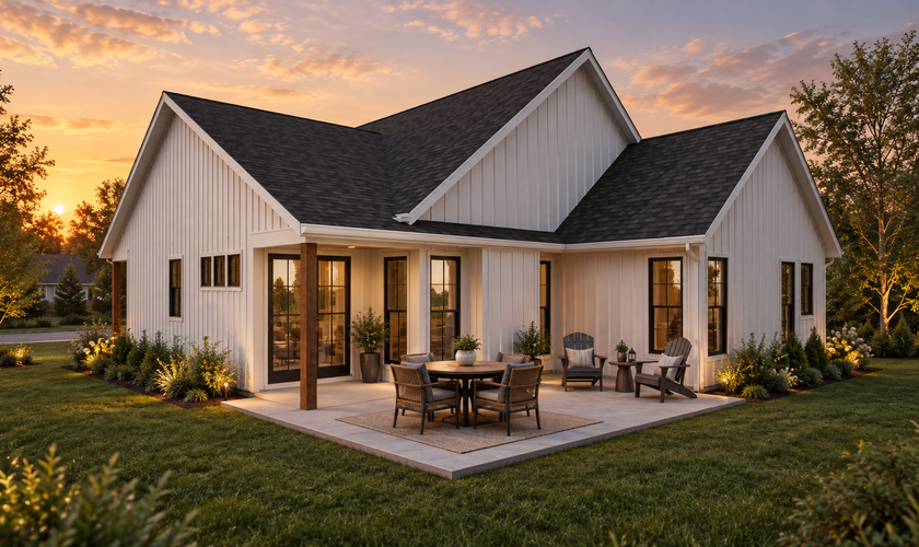 Mascord House Plan 1187BA: The Greendale