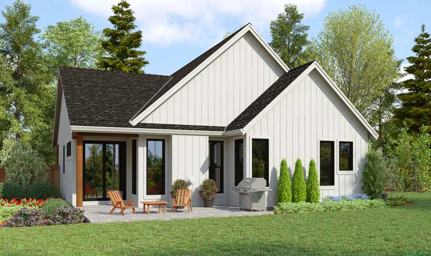 Mascord House Plan 1187B: The Birchwood