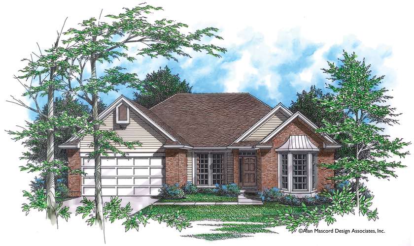 Mascord House Plan 1201: The Alden
