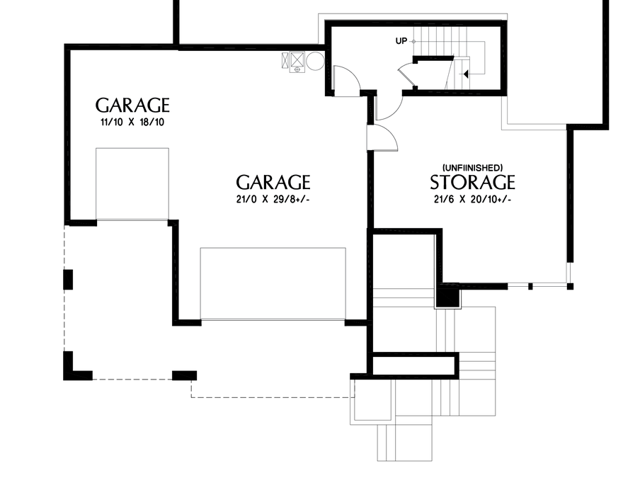 Lower Floor Plan image for Mascord Louisville-More than just great looks - this contemporary upslope plan oozes style inside too!-Lower Floor Plan