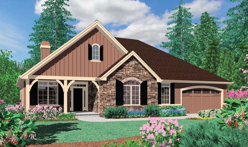Mascord House Plan B1231A: The Blackburn