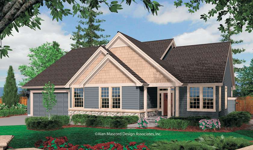 Mascord House Plan 1231F: The Saratoga