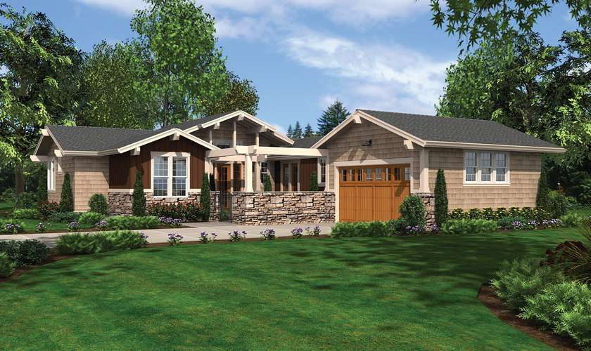 Mascord House Plan 1237: The Skylar