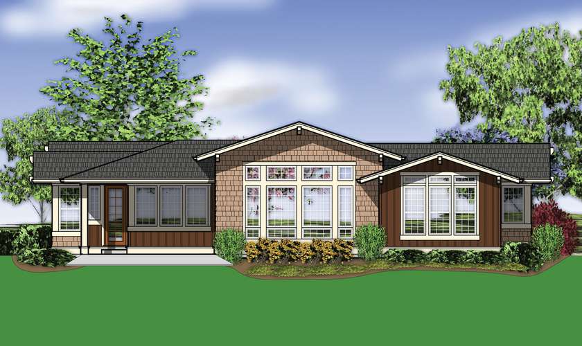 Mascord House Plan 1237: The Skylar