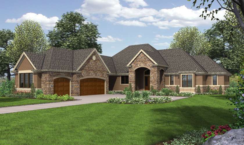 Mascord House Plan 1239: The Bridgeview