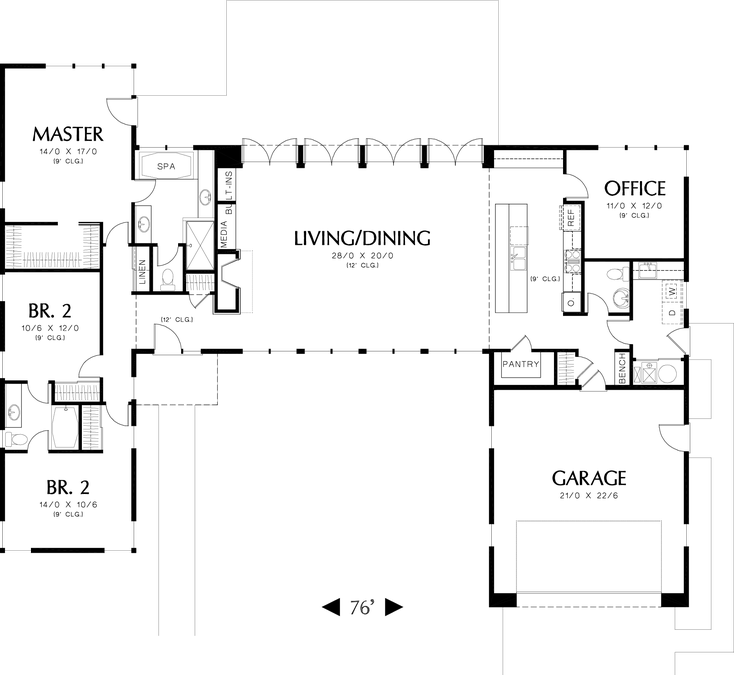 Main Floor Plan image for Mascord Boston-Amazing Layout, Both Inside and Outdoors-Main Floor Plan