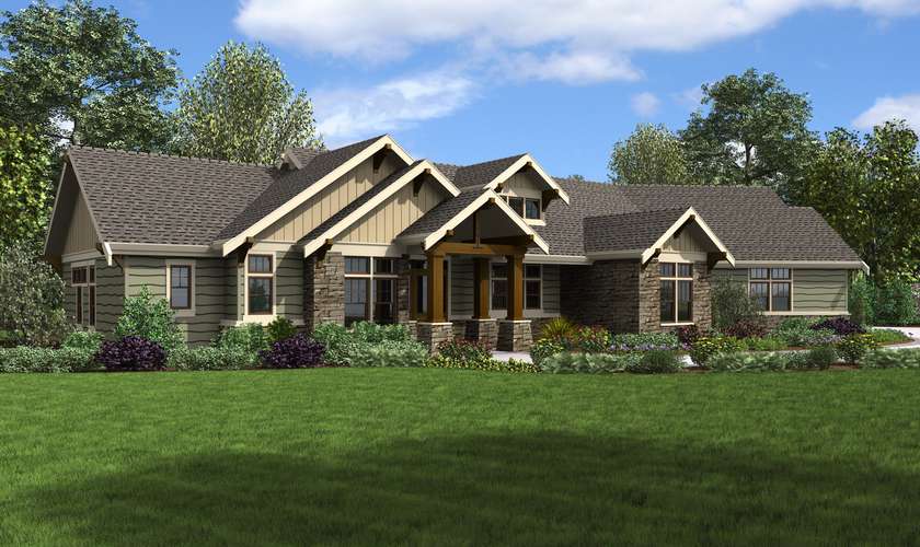 Mascord House Plan 1250B: The Arapahoe