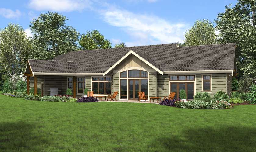 Mascord House Plan 1250B: The Arapahoe