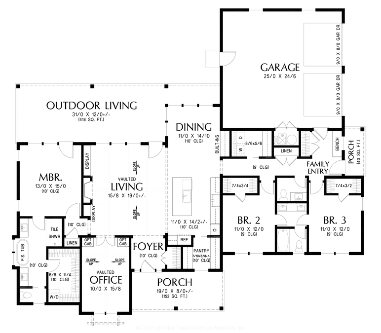 Main Floor Plan image for Mascord --Main Floor Plan