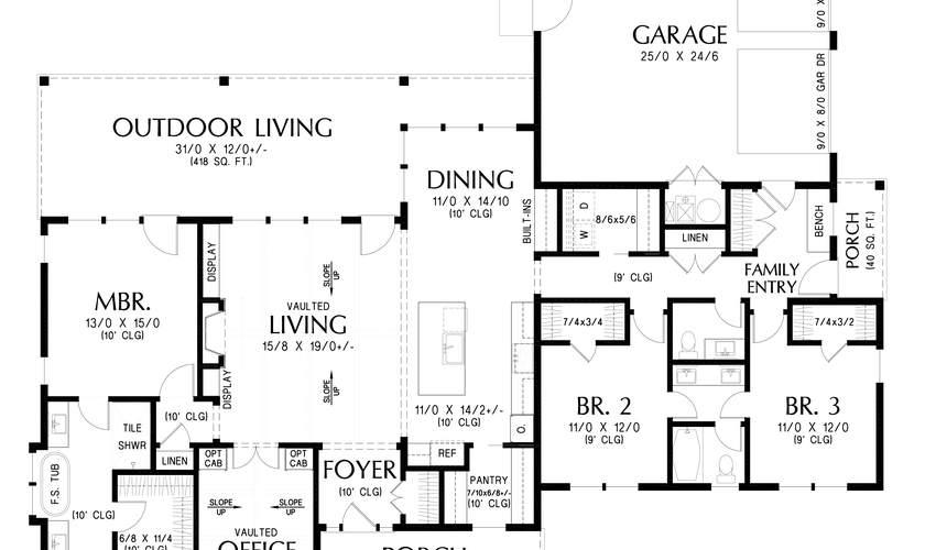 Mascord House Plan B1288: The 