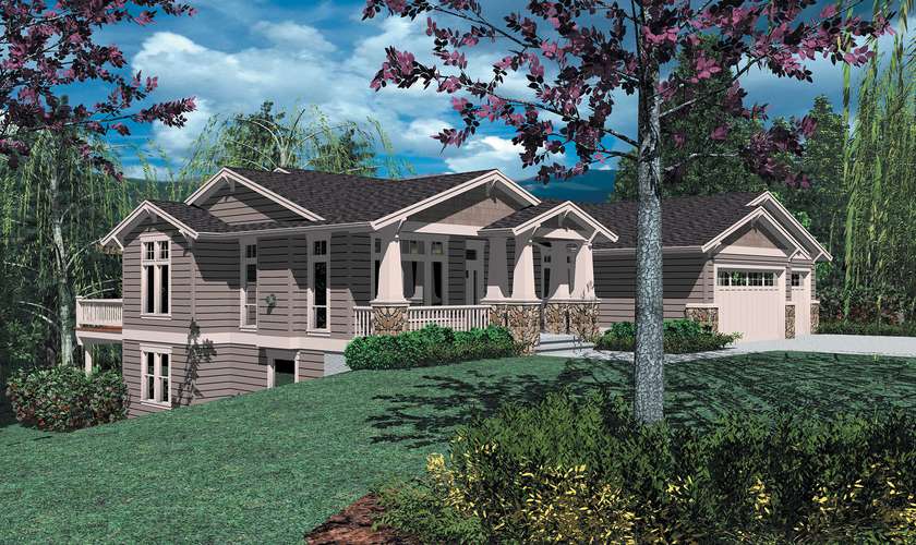 Mascord House Plan 1307B: The Danford